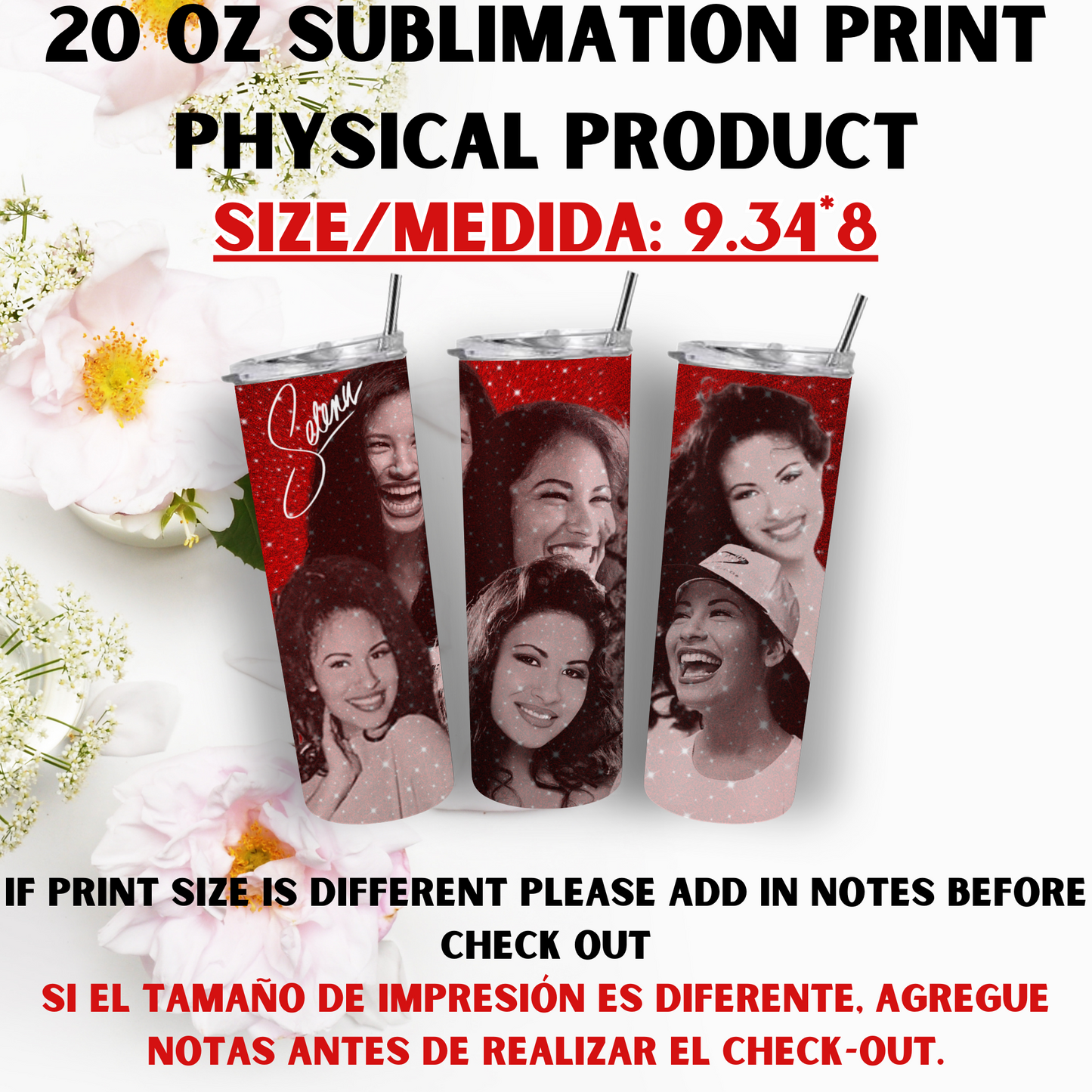 20 OZ SUBLIMATION PRINTS (ARTIST THEME)