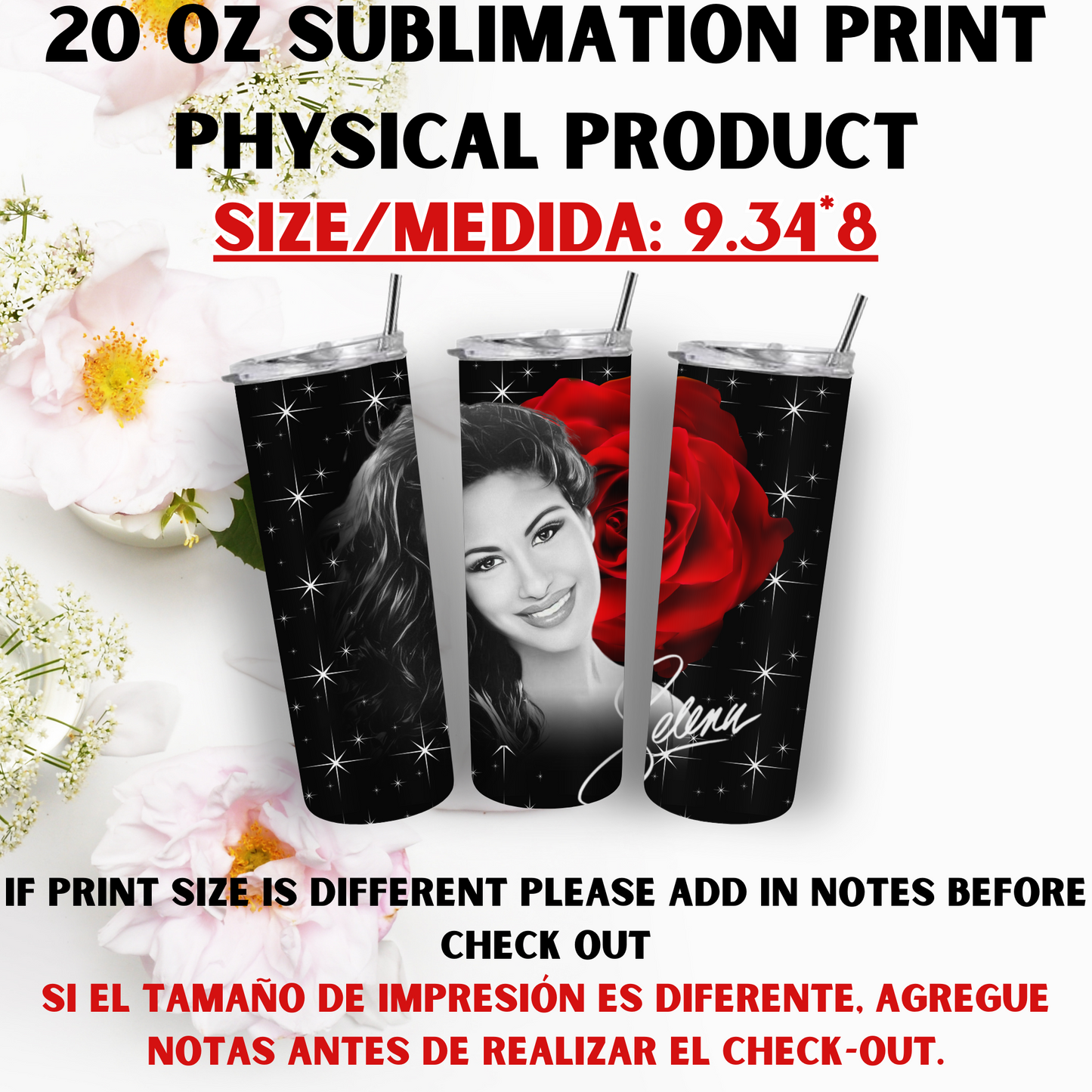 20 OZ SUBLIMATION PRINTS (ARTIST THEME)