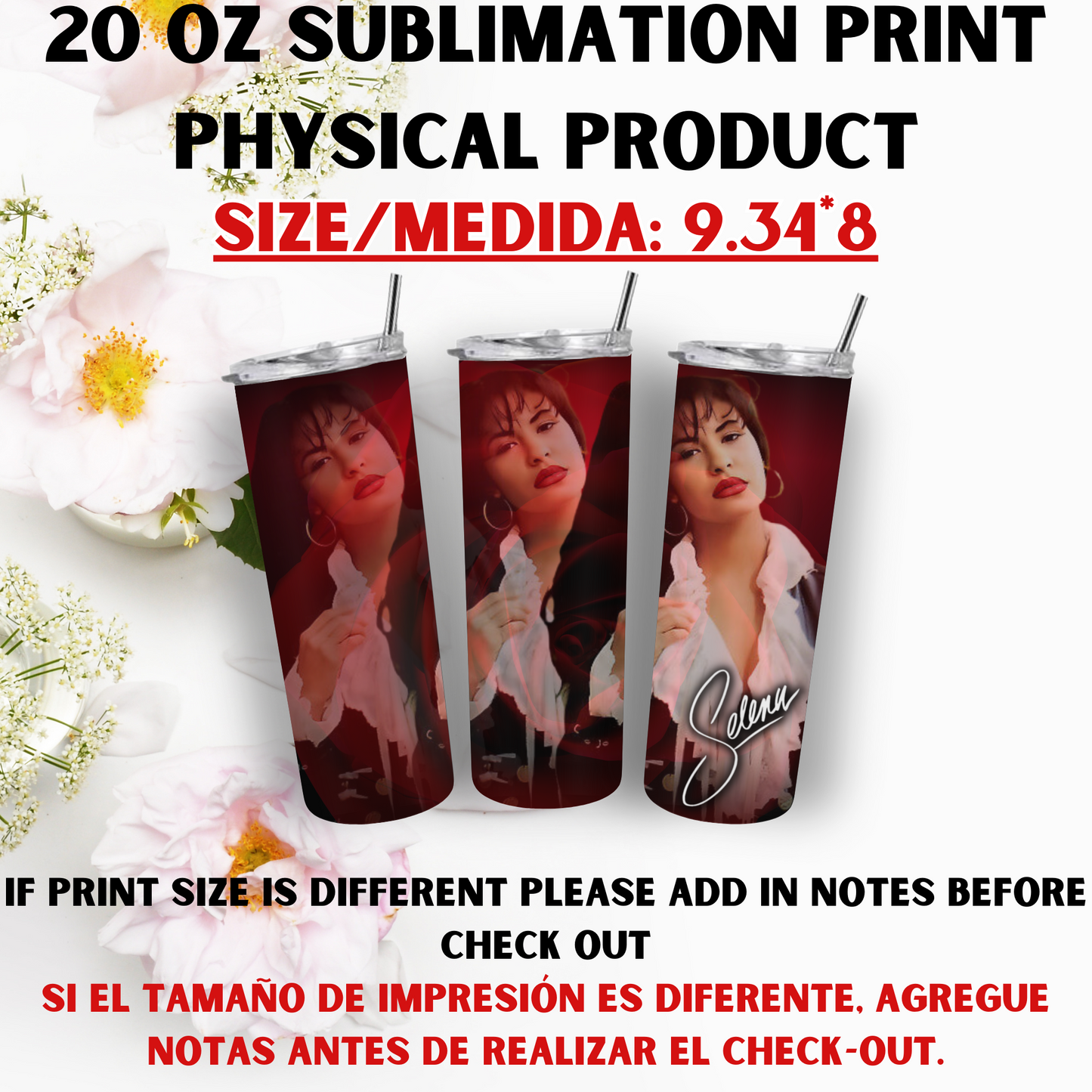 20 OZ SUBLIMATION PRINTS (ARTIST THEME)