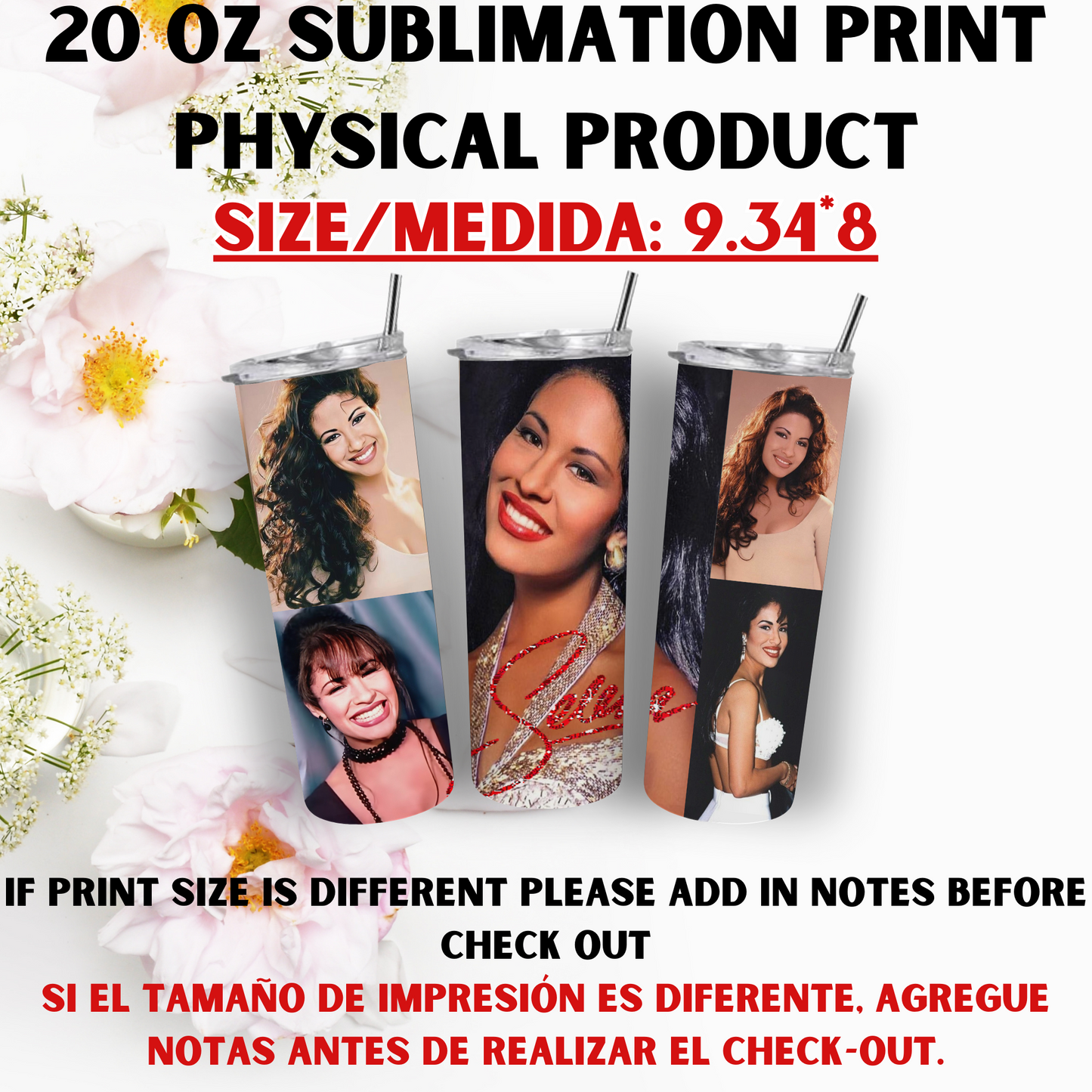 20 OZ SUBLIMATION PRINTS (ARTIST THEME)