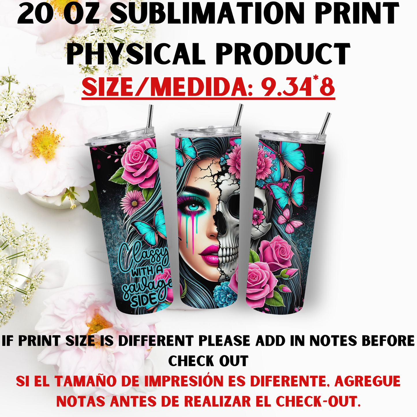 20 OZ SUBLIMATION PRINTS (CHICK THEME)