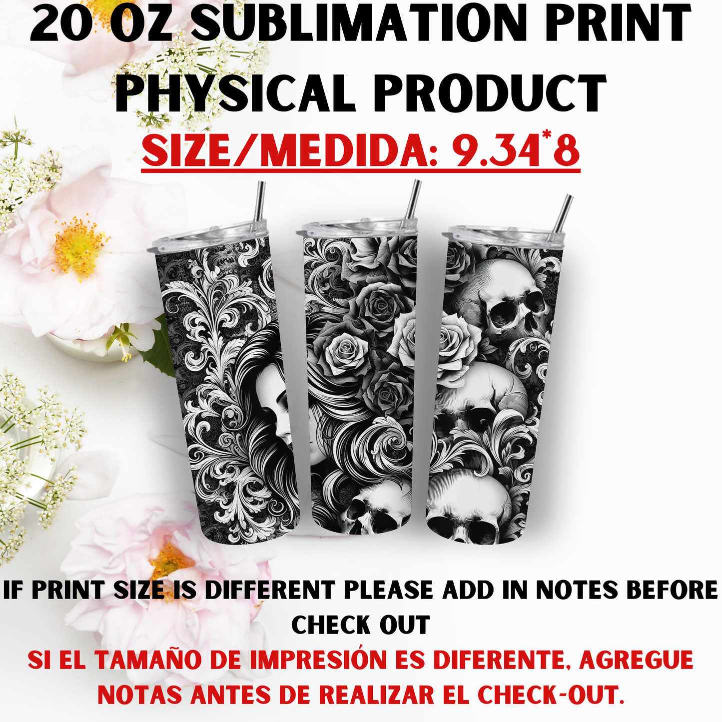 20 OZ SUBLIMATION PRINTS (CHICK THEME)