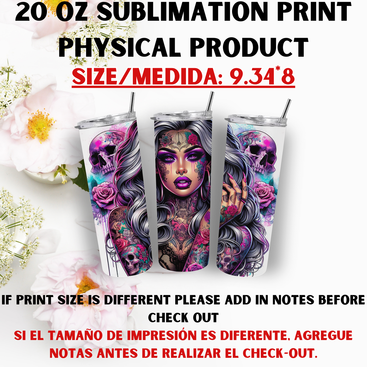 20 OZ SUBLIMATION PRINTS (CHICK THEME)
