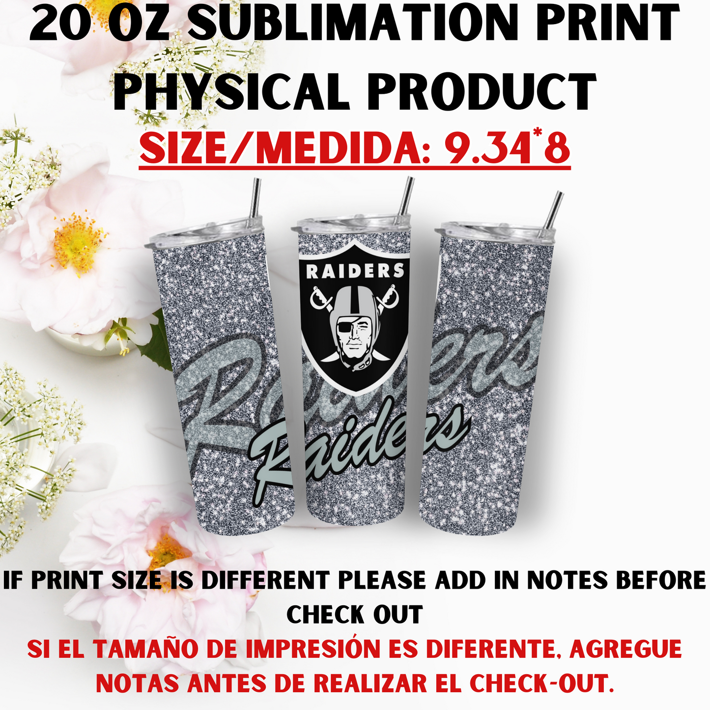 20 OZ SUBLIMATION PRINTS (SPORTS THEME)