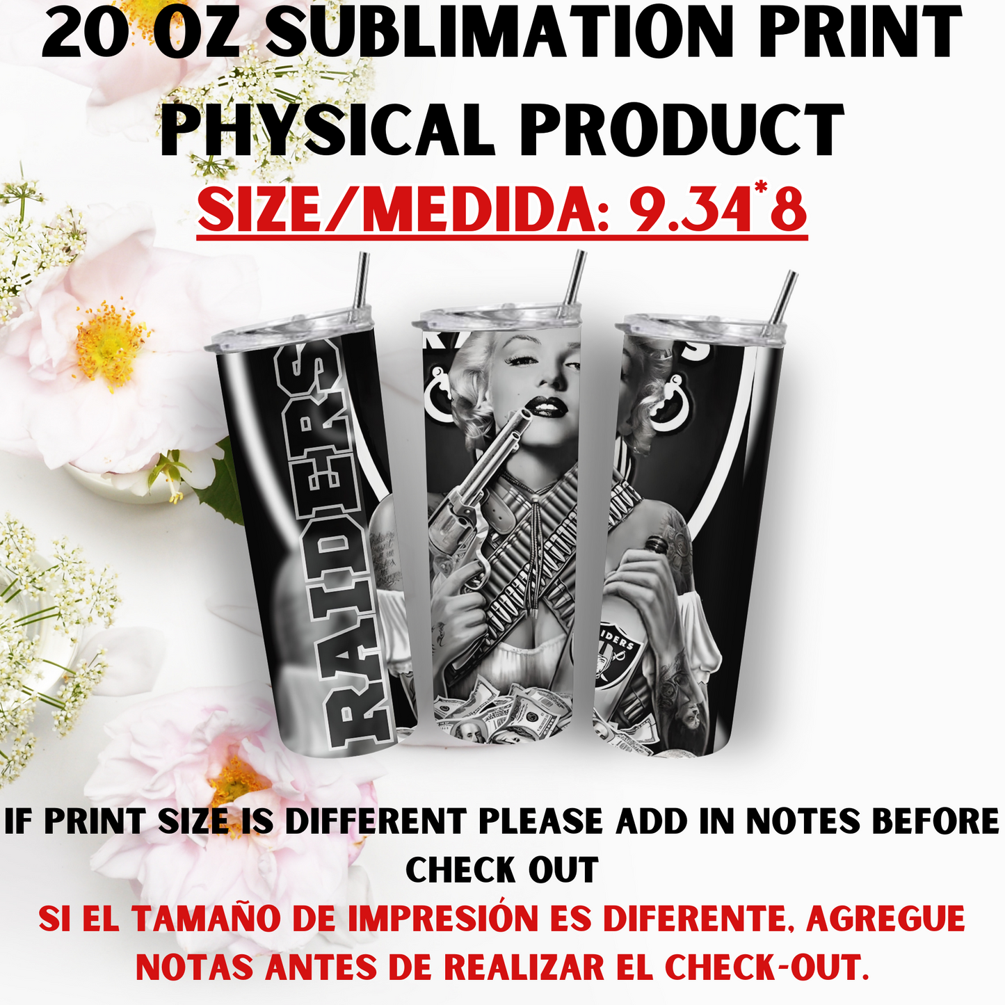 20 OZ SUBLIMATION PRINTS (SPORTS THEME)