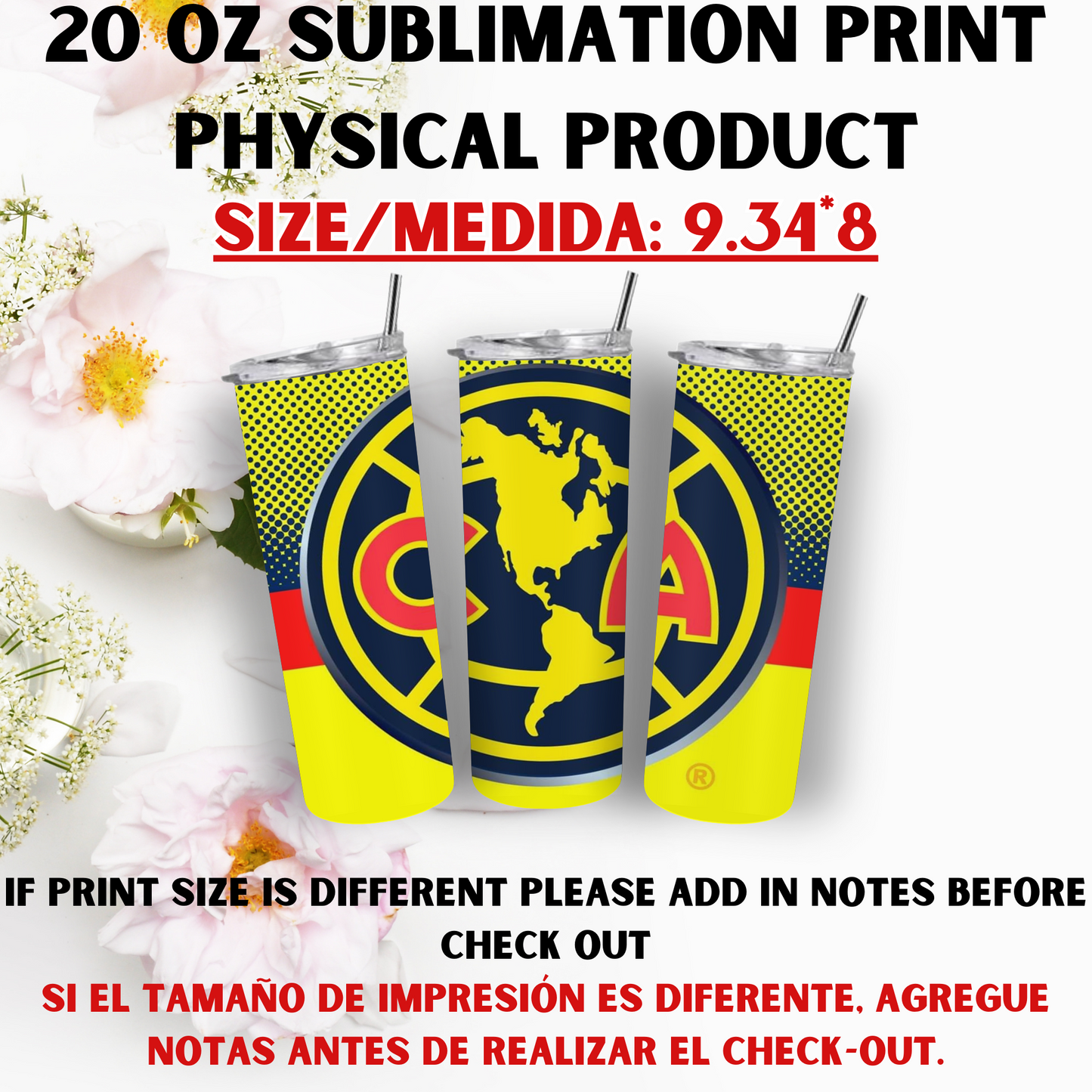 20 OZ SUBLIMATION PRINTS (SPORTS THEME)