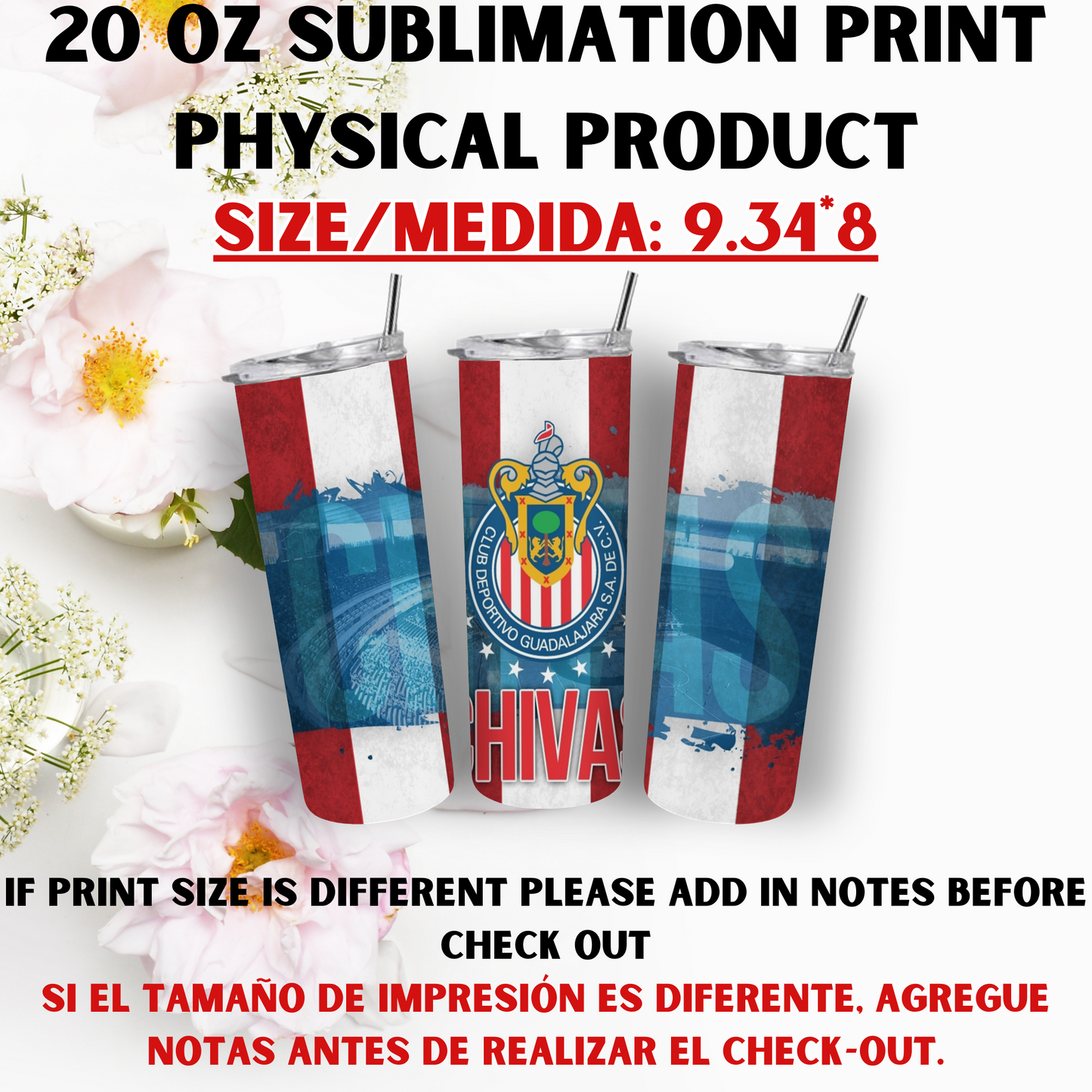 20 OZ SUBLIMATION PRINTS (SPORTS THEME)