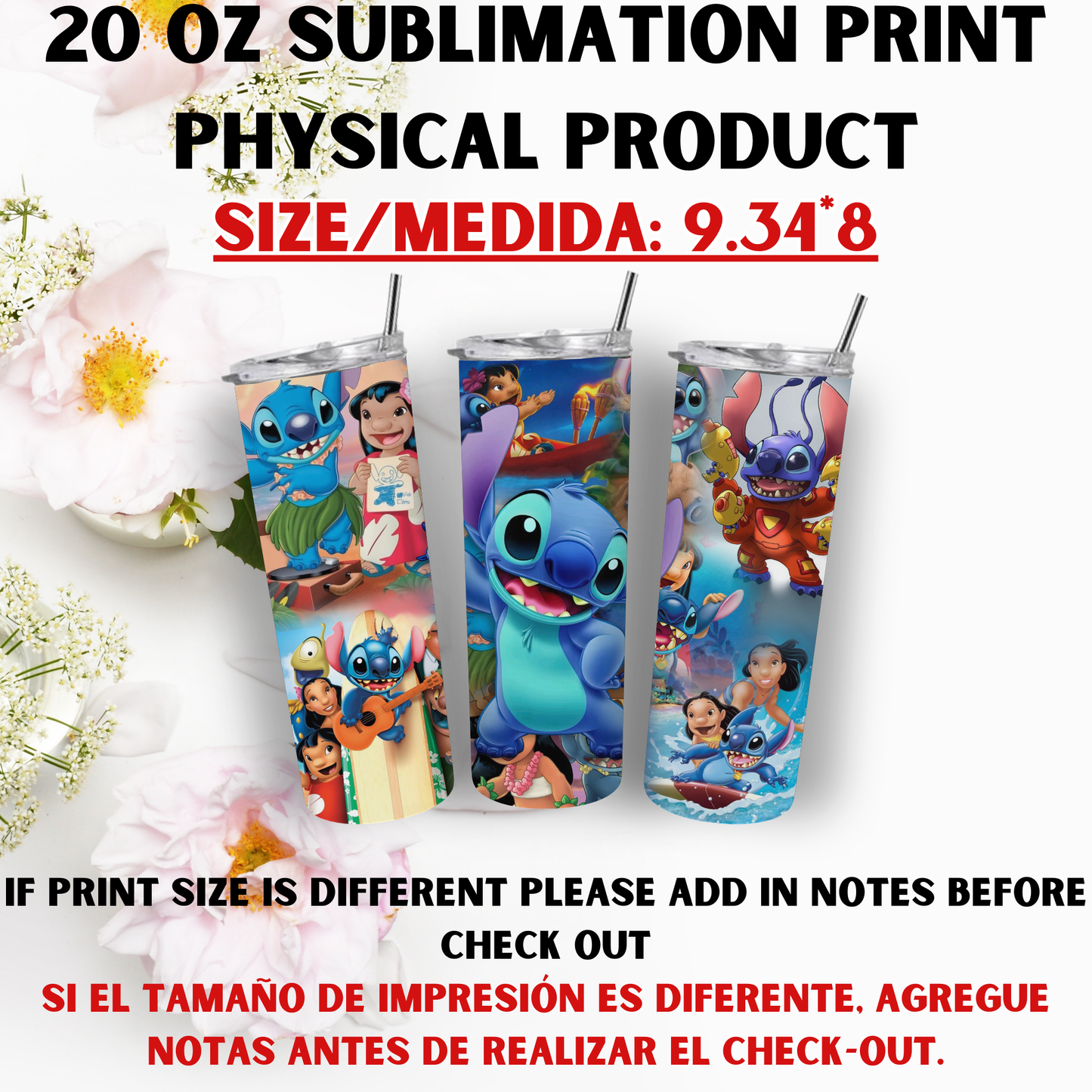 20 OZ SUBLIMATION PRINT (STITCH VIBES)