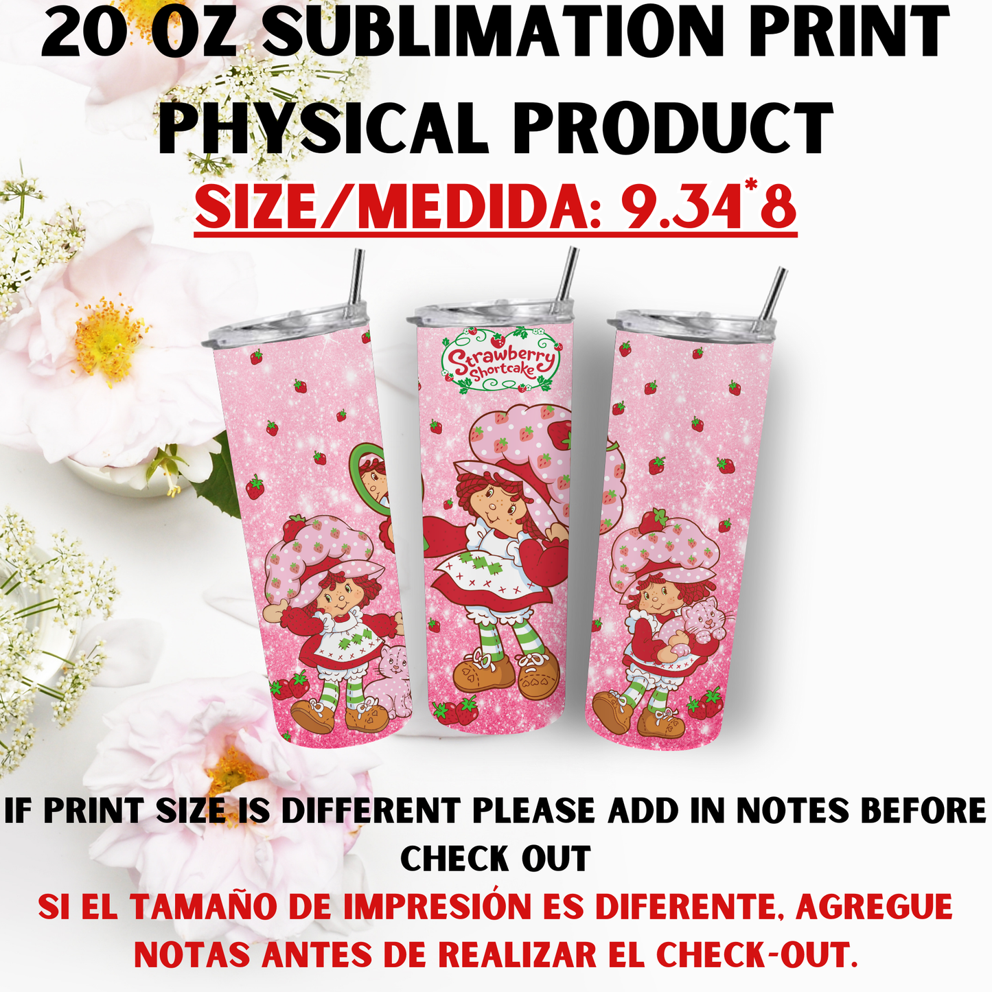20 oz Sublimation Prints MIXED THEME (Physical Product)