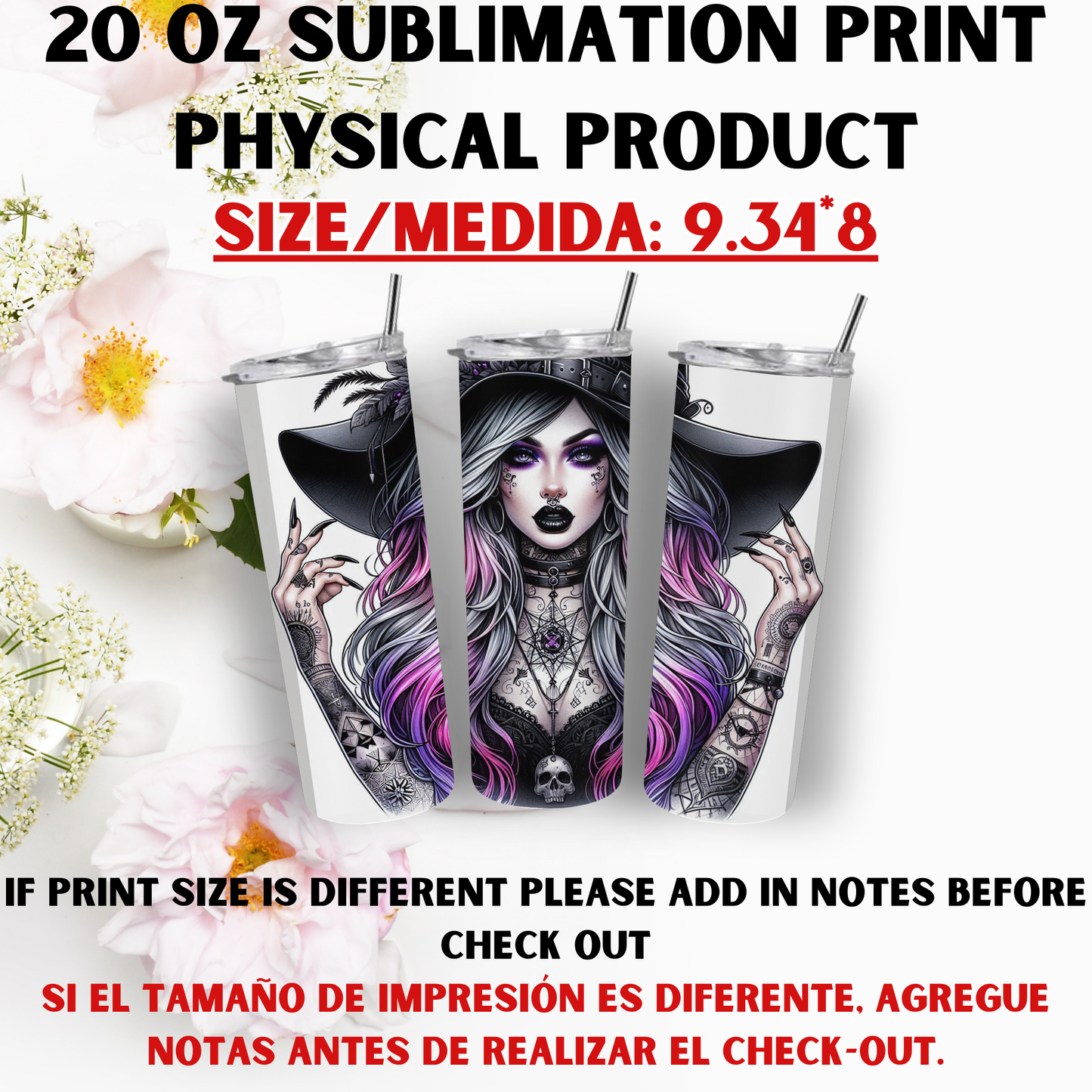 20 OZ SUBLIMATION PRINTS (CHICK THEME)