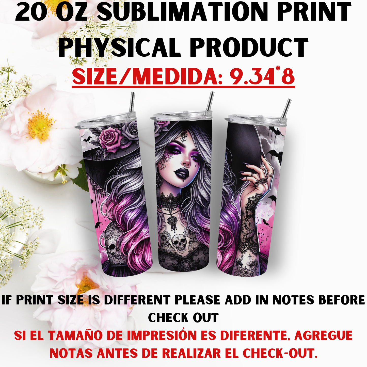 20 OZ SUBLIMATION PRINTS (CHICK THEME)
