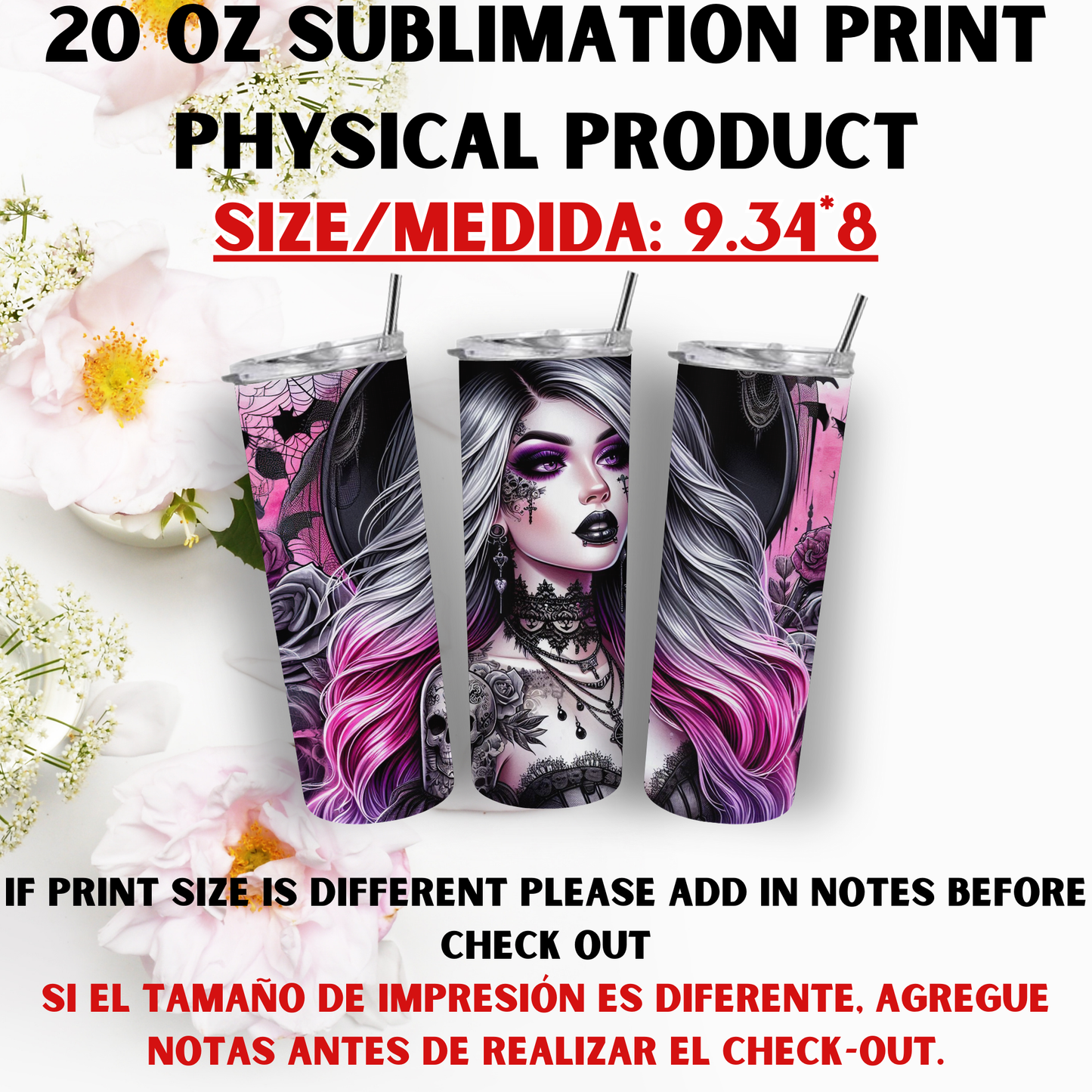 20 OZ SUBLIMATION PRINTS (CHICK THEME)