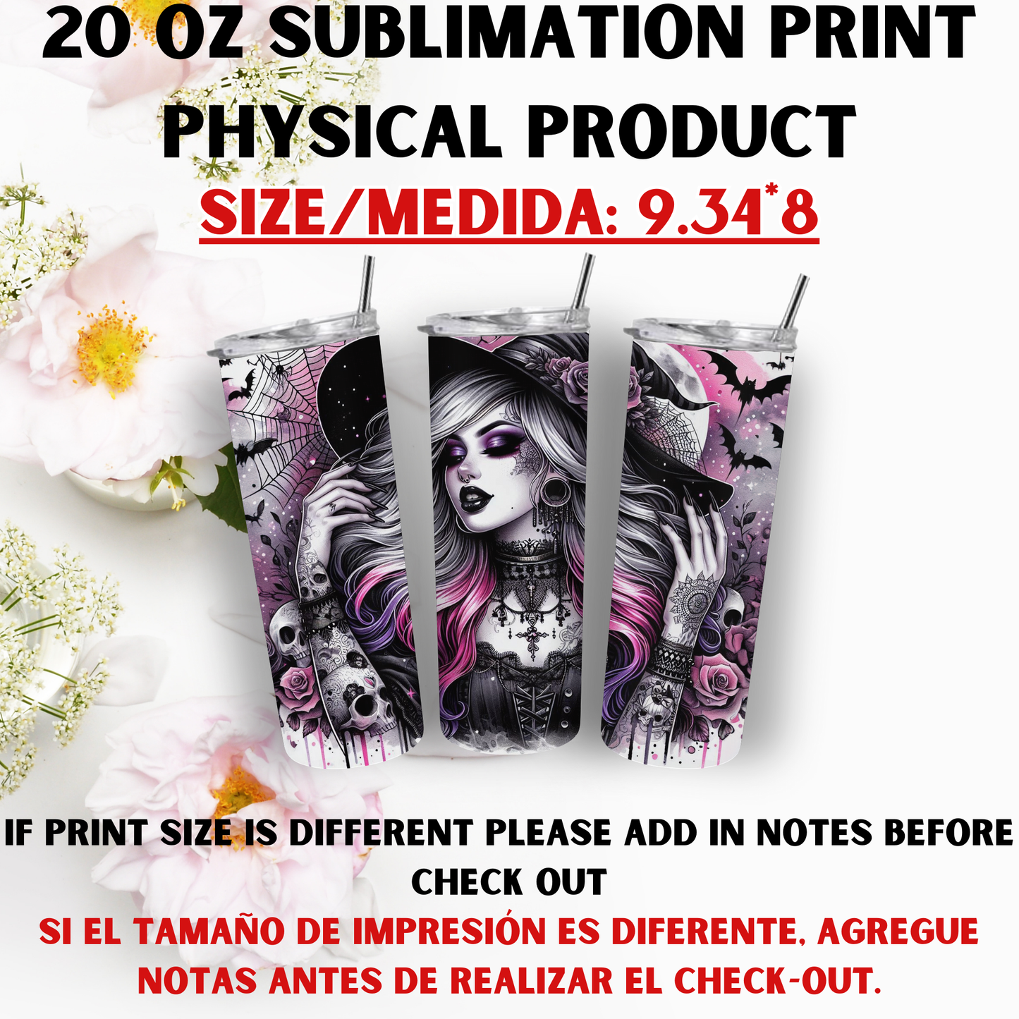 20 OZ SUBLIMATION PRINTS (CHICK THEME)