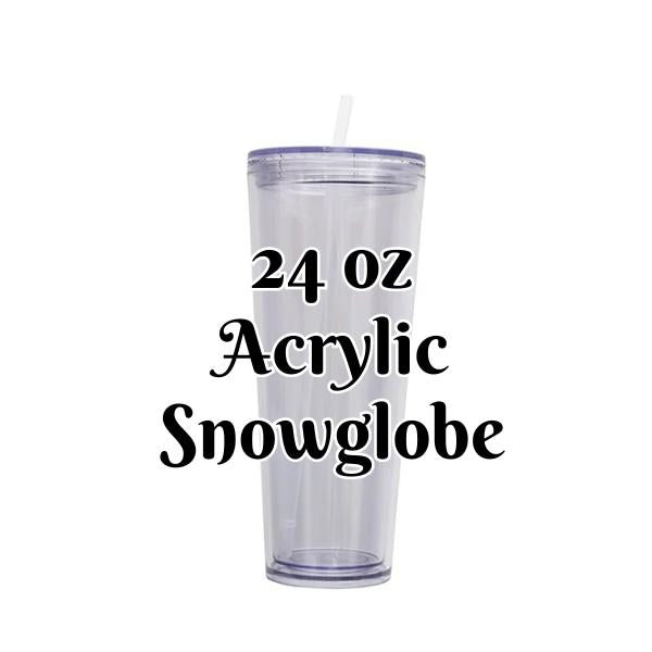 FOR UVDTF-24 OZ ACRYLIC SNOWGLOBE