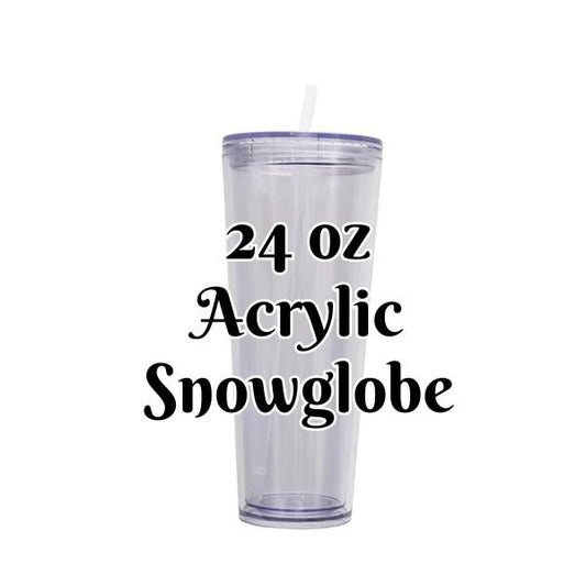 FOR UVDTF-24 OZ ACRYLIC SNOWGLOBE