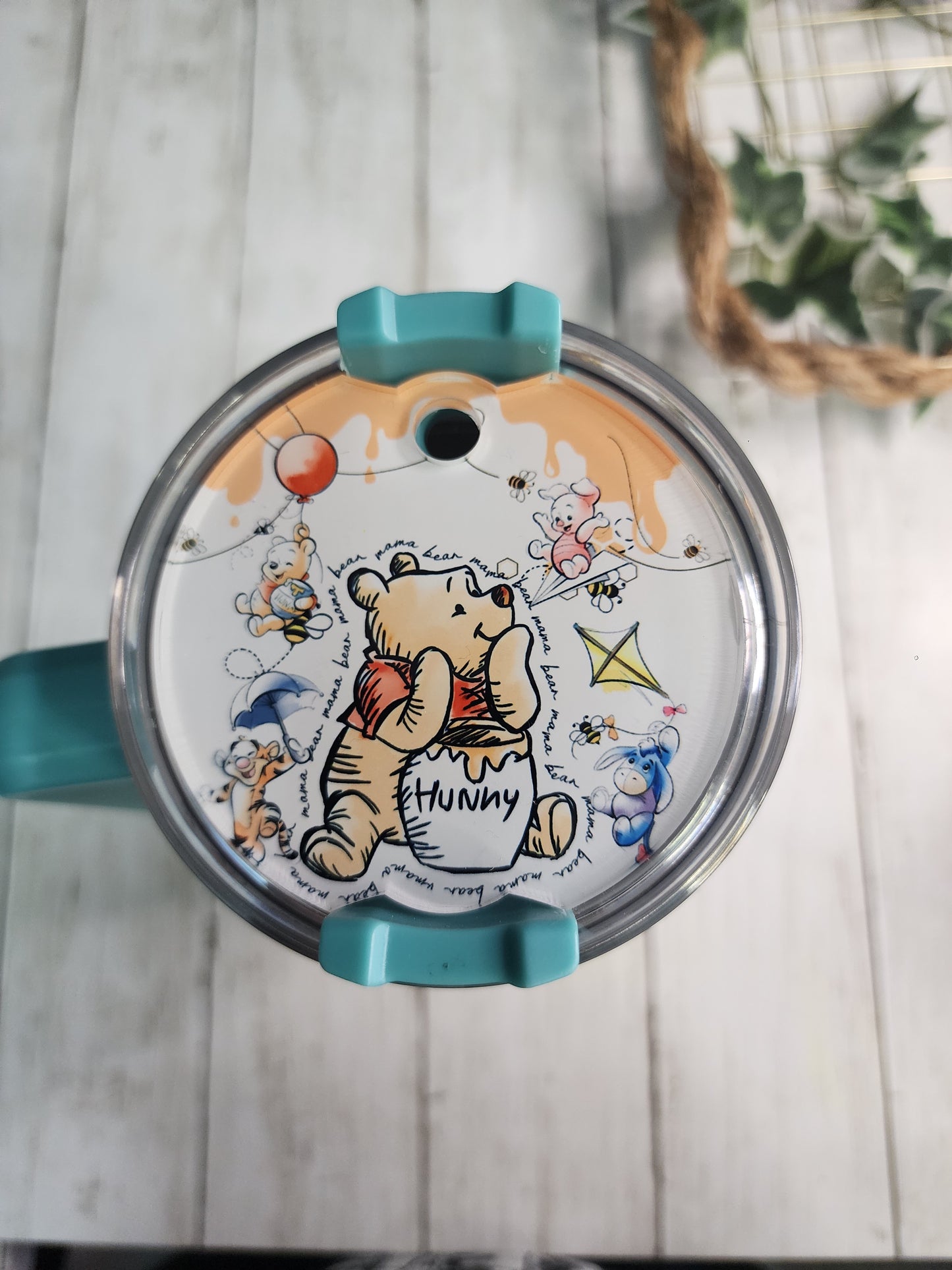 POOH BEAR 40 OZ STAINLESS STEEL TUMBLER