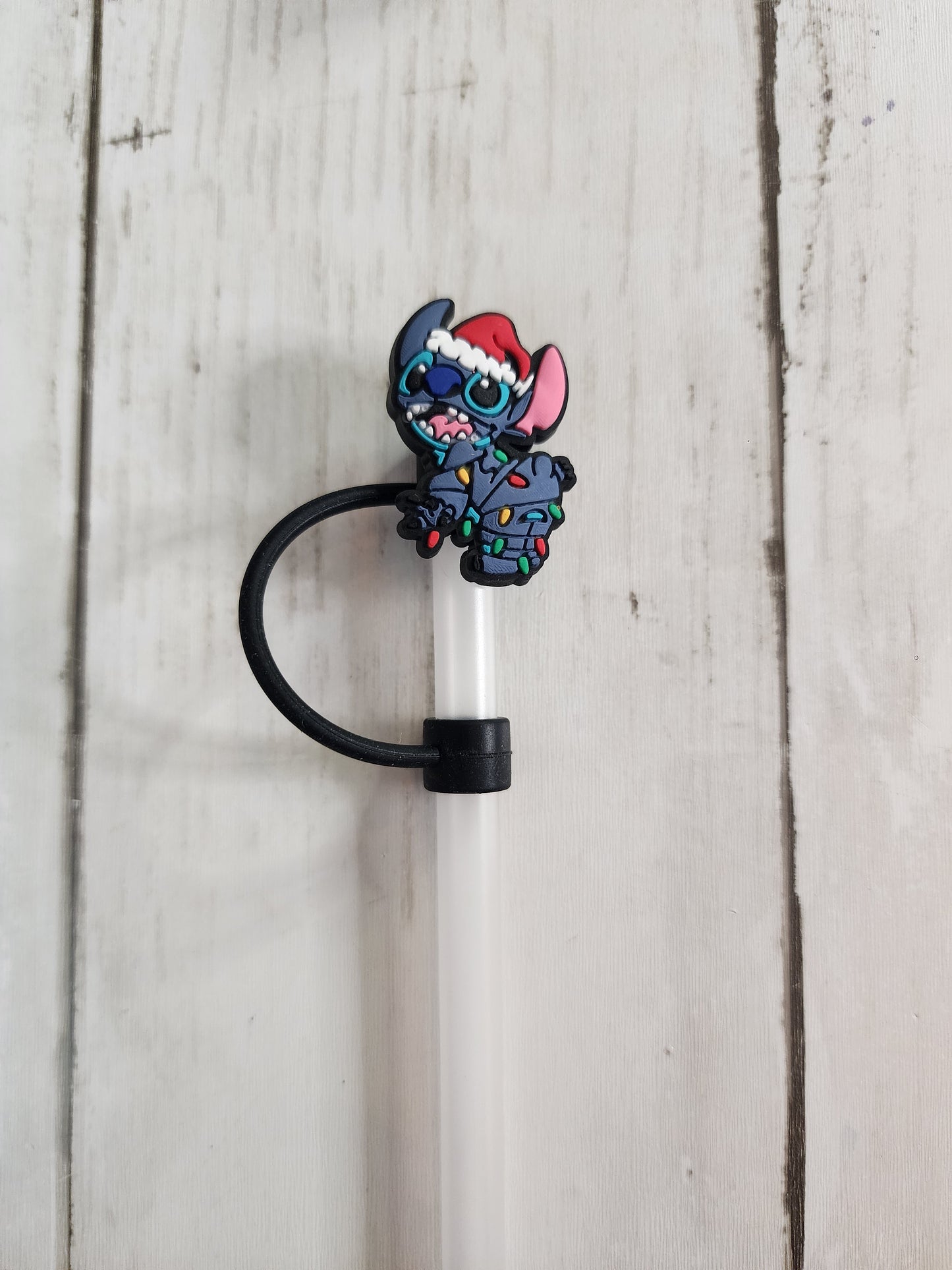 Christmas Stitch Straw Toppers