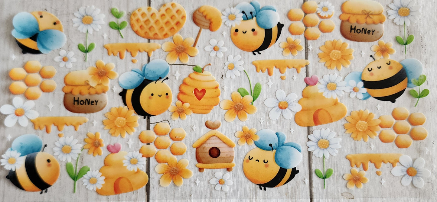 Uv Wrap Bees Theme