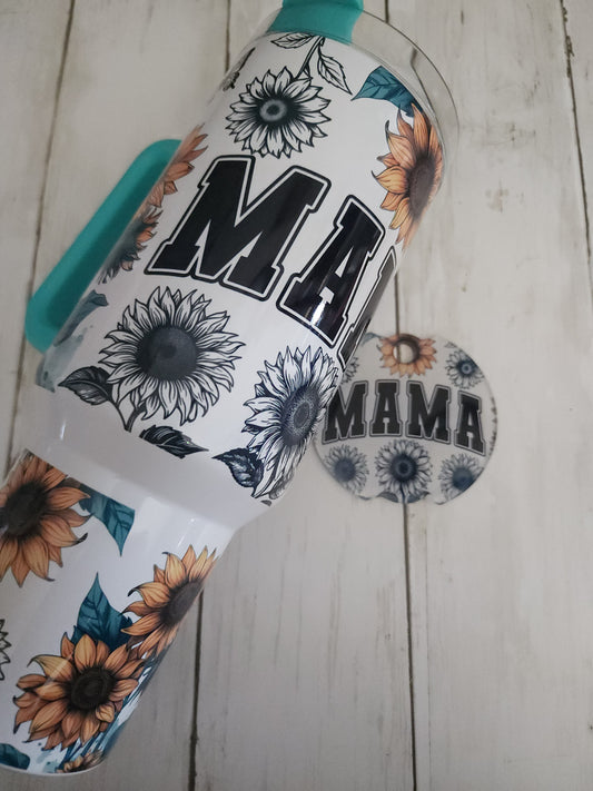 Mama Sunflower 40 oz Stainless Steel