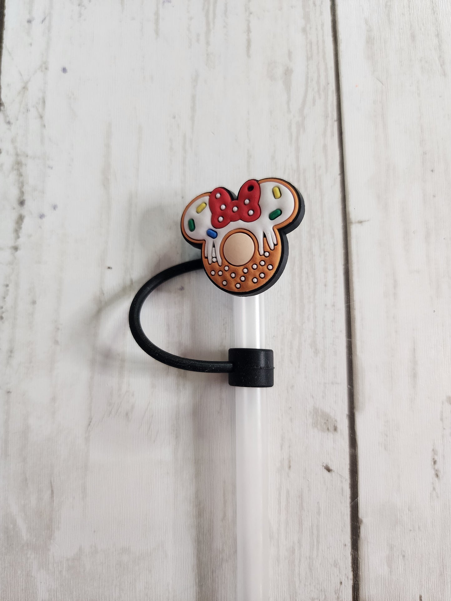 Christmas Mouse Ear Straw Toppers