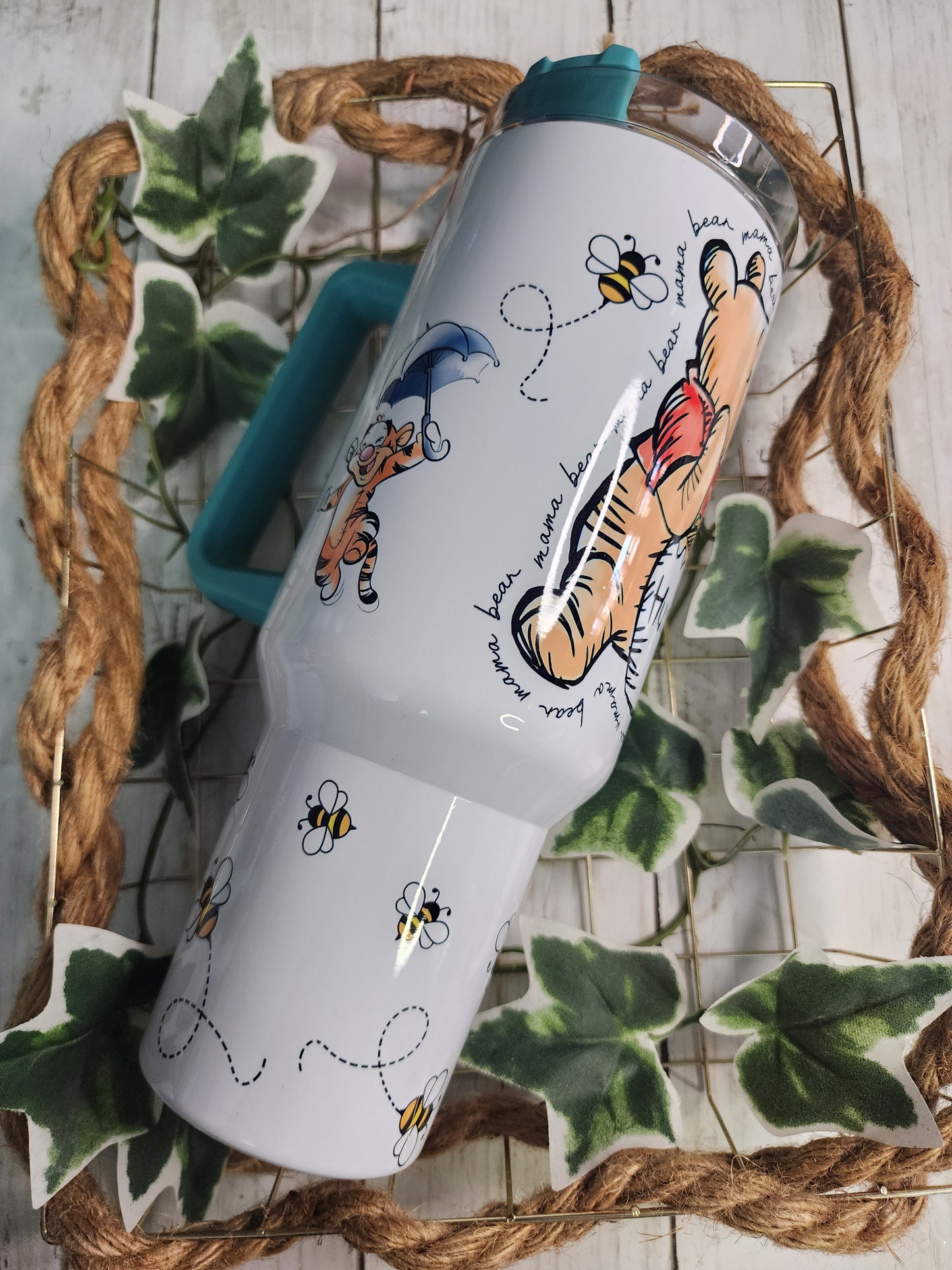 POOH BEAR 40 OZ STAINLESS STEEL TUMBLER