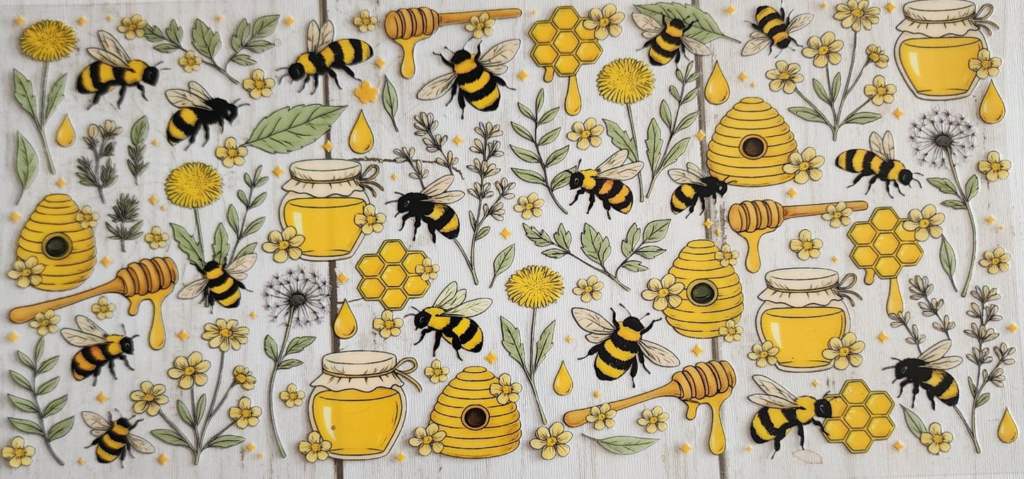 Uv Wrap Bees Theme