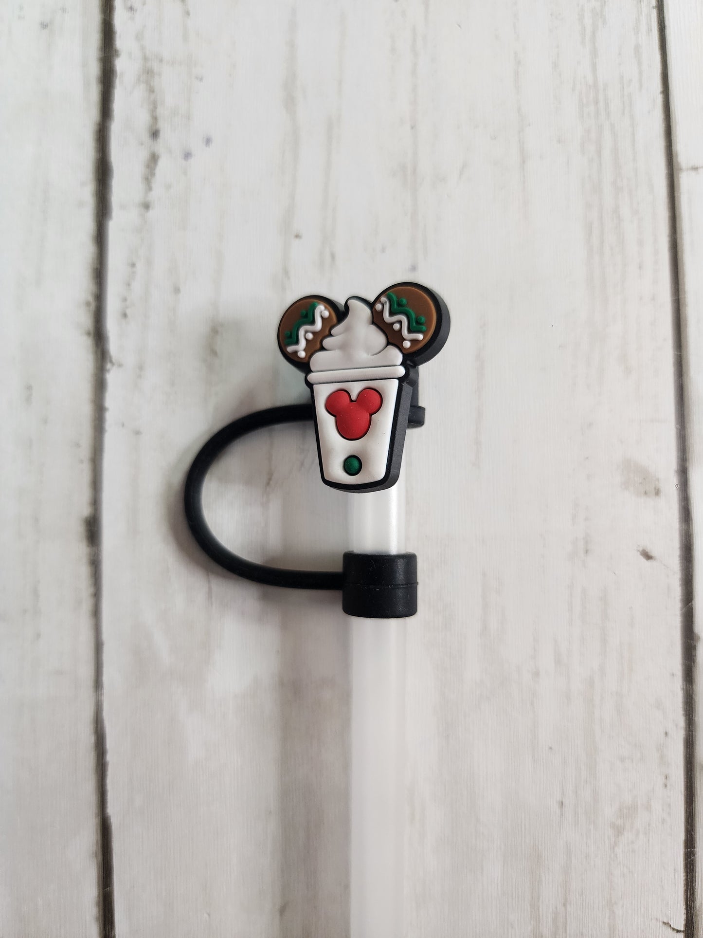 Christmas Mouse Ear Straw Toppers