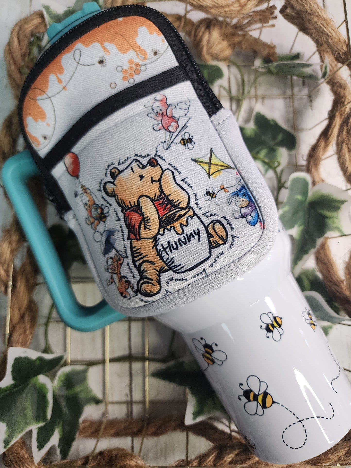POOH BEAR 40 OZ STAINLESS STEEL TUMBLER